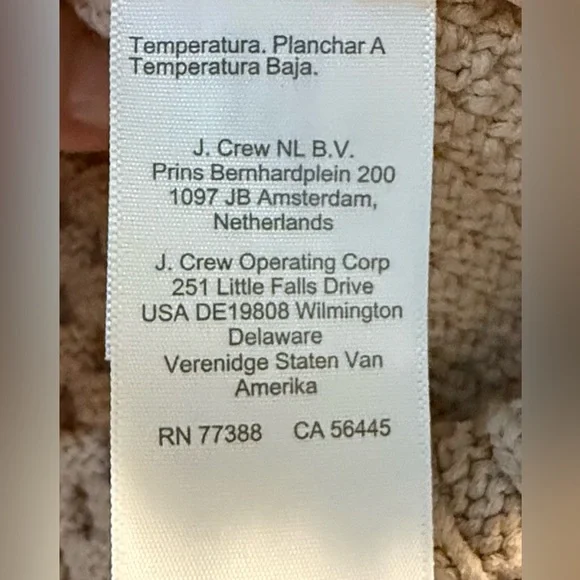 J. Crew Cropped Cable-knit Sweater - Classic Cardigan -Size Large tan black - Picture 10 of 15